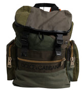 Dolce & Gabbana Military Green Patchwork Travel Backpack Bag -   -  Dolce & Gabbana.